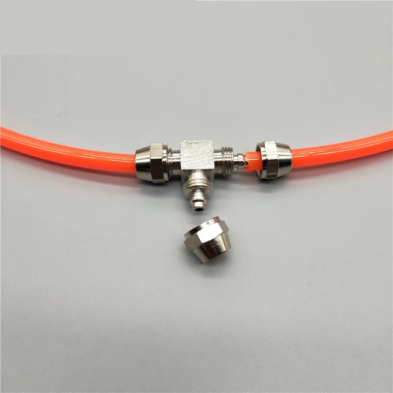 4–16 มม. PE / PU Tube T-Type Pneumatic Quick Connector Fitting สําหรับท่ออากาศ (1 ชิ้น)