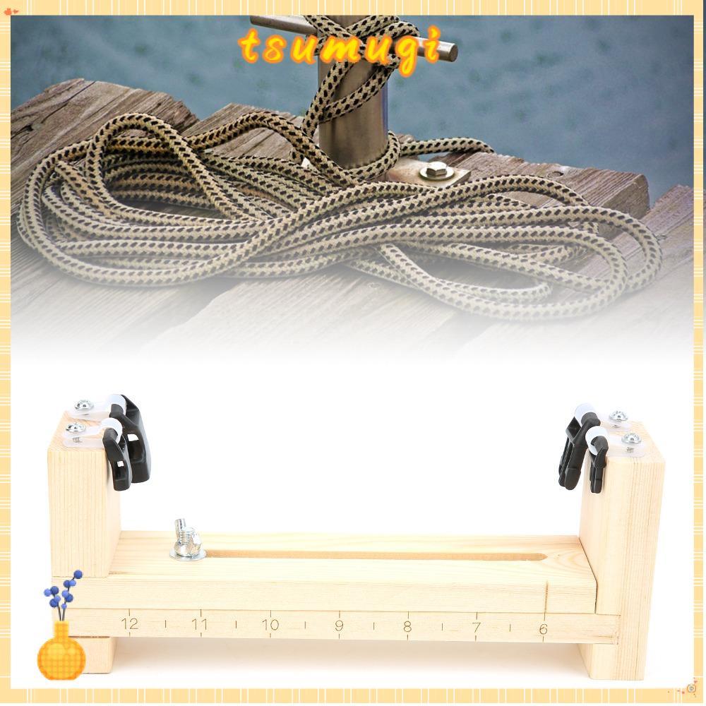 TSUMUGI สร้อยข้อมือ Maker, 4 Clamp System U รูป Paracord Jig, ไม้ทนทานปรับร่มเชือกสร้อยข้อมือสร้อยคอ
