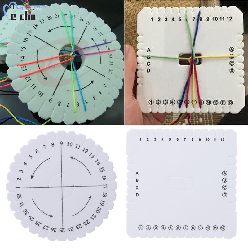 PIVOT เครื่องมือทํามือ 2 ชิ้น/เซ็ตแผ่นถัก Braiding Disc/Disk Kumihimo เชือกทอผ้า