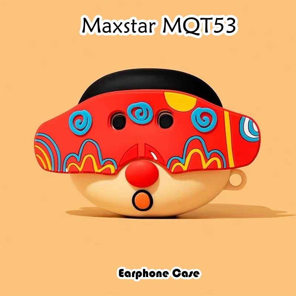 สวยงามสําหรับ Maxstar MQT53 Case Casing Soft Silicone Headphone Case Cool Tide Cartoon NO.3