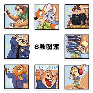 300 สติกเกอร์/ม้วนการ์ตูน Crazy Zoo สติกเกอร์ม้วนอะนิเมะ Tanuki Sloth สติกเกอร์น่ารักรางวัลการ์ตูน