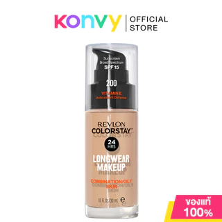 REVLON Colorstay Makeup Combination/Oily Skin SPF15 30ml เรฟลอน รองพื้นเนื้อเบา สบายผิว