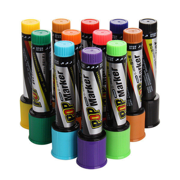 สีเมจิก Jin Wannian POP30mm Marker Marker G-0931 เครื่องหมายโฆษณา Art Design Marker