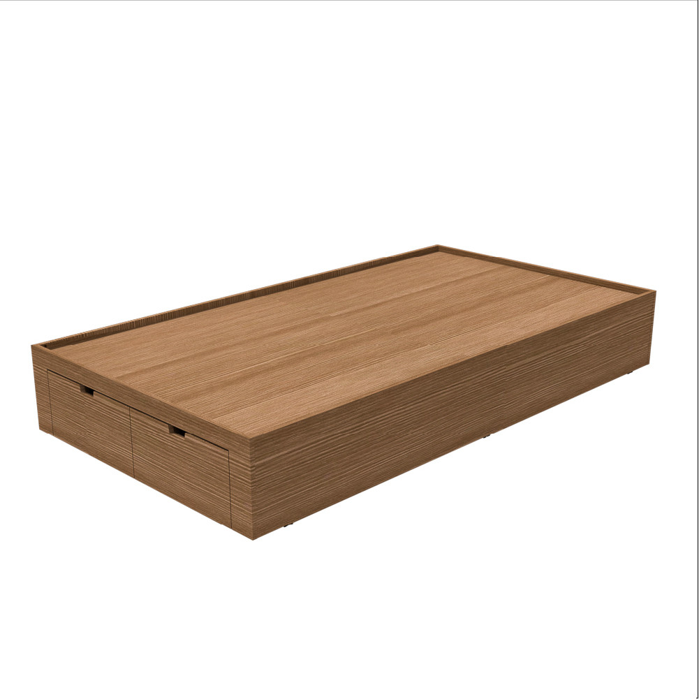 SB Design Square เตียง 3.5 ฟุต KC-PLAY รุ่น YUME สีแคชชูโอ๊ค (110x203x30 ซม.)  แบรนด์ KONCEPT FURNITURE - รูปที่ 3