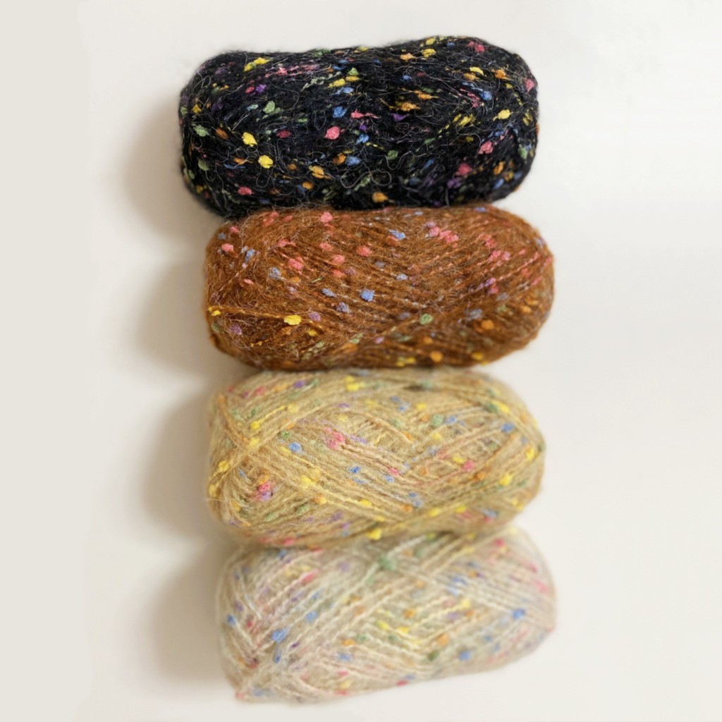 Soft Rainbow Bean Yarn Group Gypsophila Mohair มือโครเชต์ DIY วัสดุผ้าพันคอกระเป๋า ll1.18