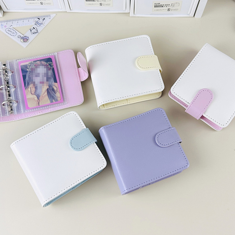 1-Grid + 25 หน้าด้านใน + Divider (ปิดปุ่มแม่เหล็ก) 3 นิ้ว 1-Grid การ์ดอัลบั้มพัดลมคอลเลกชันอัลบั้มขน