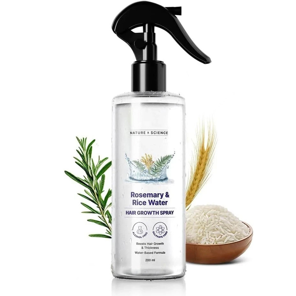 200 ml Rosemary Water Spray Boost Hair Growth & Hair Thickness with Rice Water