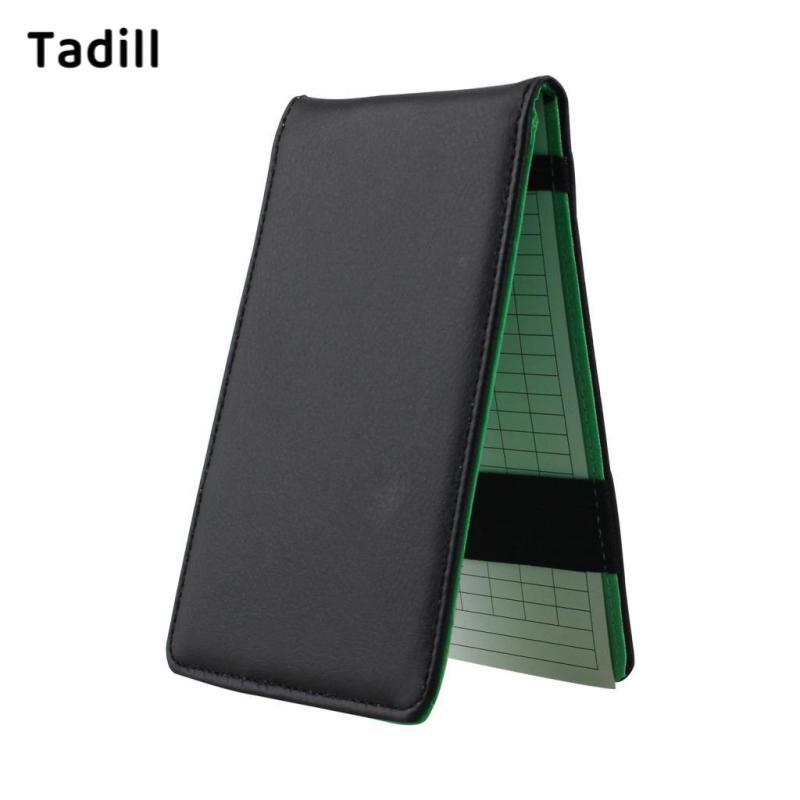 Tadill Golf Scorecard Holder ทำจากหนังPU พกพาสะดวก สำหรับบันทึกคะแนนและการฝึกซ้อมกอล์ฟ