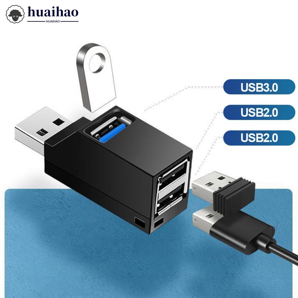 HUAIHAO USB 3.0 Hub Expander 1 พอร์ต 3.0 และ 2 พอร์ต 2.0 Data Transfer & ชาร์จ Splitter Plug & Play 