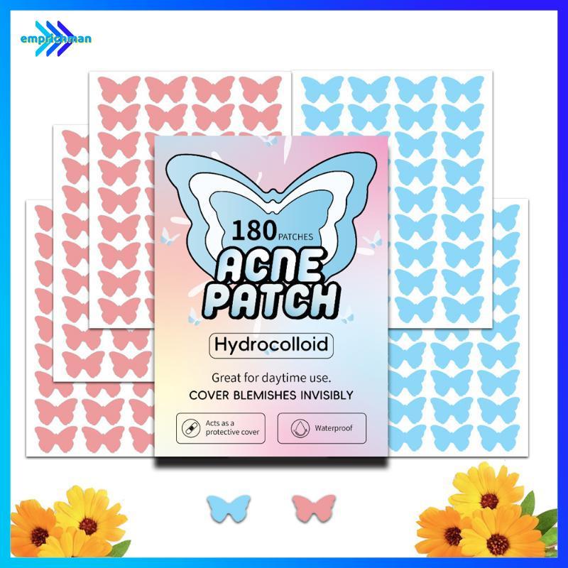 EPMN> 180 ชิ้น Pimple Patch สิว Hydrocolloid รูปร่างที่มีสีสัน Breathable สิว Face Spot Pimple Patch