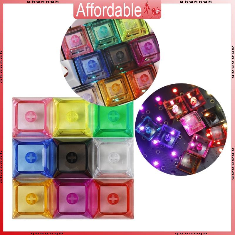 AH 10 Backlit XDA2 Profile Keycaps ปุ่มกดเปล่าหลากสีสําหรับ Kayboard แบบกลไก