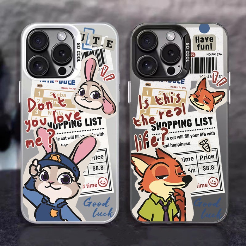 สําหรับ Vivo V60 V50 Lite V40 V30 V29 V27 V25 V23 Pro V29E V27E V25E V23E 2026 Zootopia2 คู่ Graffiti Matte กันกระแทกเคสโทรศัพท์