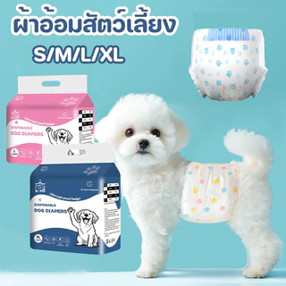 ผ้าอ้อมสัตว์เลี้ยง S/M/L/XL สำหรับสุนัขและแมว สัตว์เลี้ยง pet diapers แพมเพิสสุนัข แบบใช้แล้วทิ้ง