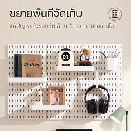 Pegboard กล่องเก็บของไม่มีการเจาะติดผนังสําหรับห้องน้ําห้องครัว