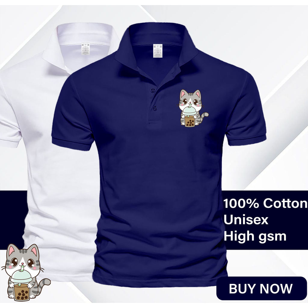 พร้อมส่ง สินค้าใหม่ เสื้อยืดคอโปโล 100% คุณภาพสูง ยูนิเซ็กซ์ ขนาด XS ถึง 3XL PL0365