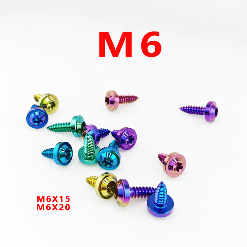 GR5 Titanium M6X15 M6X20 Torx Head Titanium Self Tapping Screw