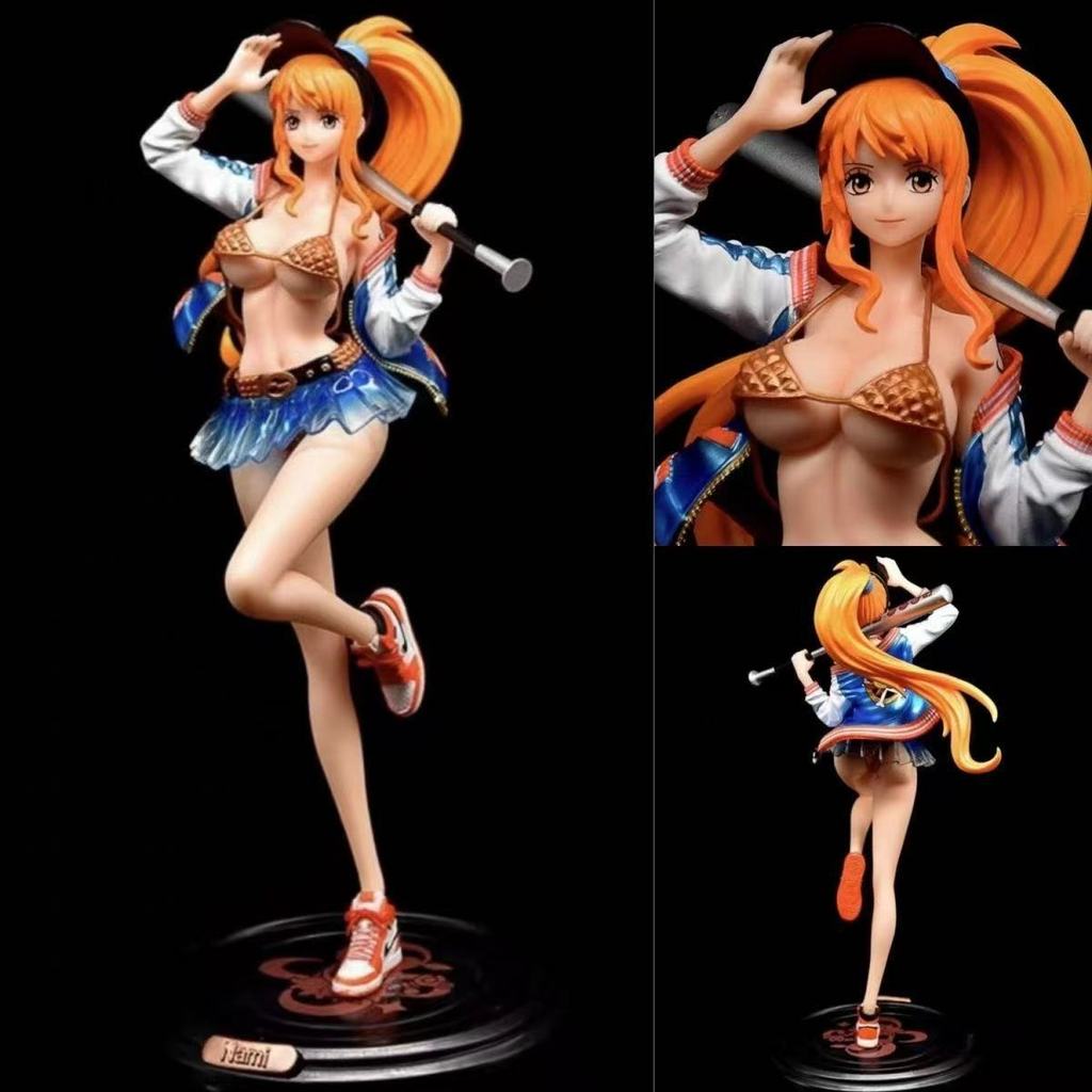 [คลังสินค้าพร้อมจัดส่งที่รวดเร็ว] One Piece gk Anime Street Beauty Figure Street Wear Nami Street We