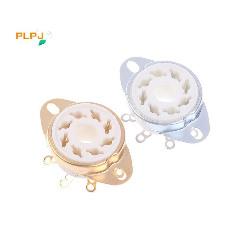 PLPJ 1 PC 8Pin GZC8-Y-6 Octal Tube Soet เซรามิควาล์วฐาน Ja สําหรับ KT88/6550/EL34/6P6P/6V6/6N8P/6SN7