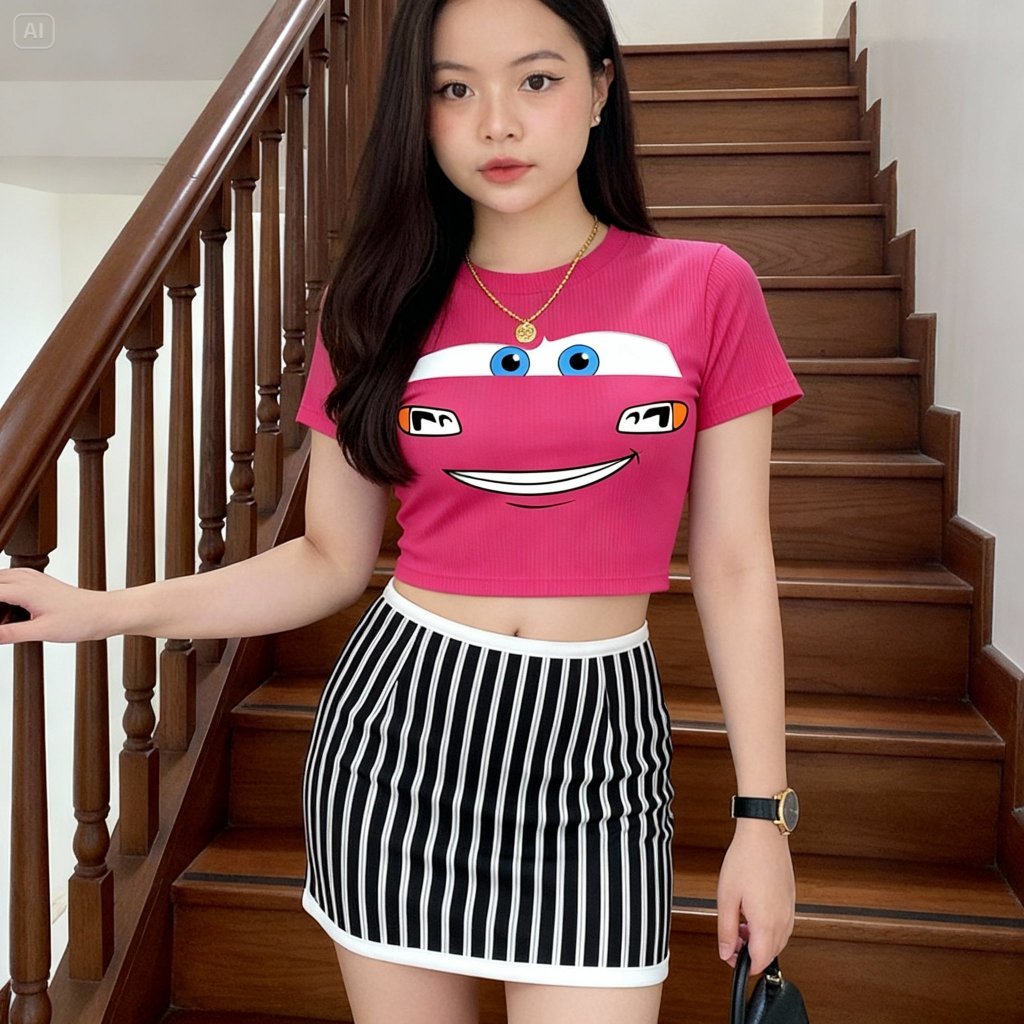 Tq88indonesia เสื้อครอป MC QUEEN SMILE ล่าสุด / เสื้อครอปผู้หญิงอินเทรนด์