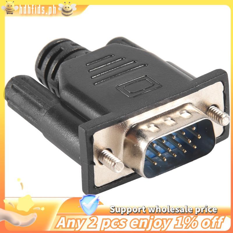 -VGA Virtual Display Adapter ชาย Dummy Plug EDID Headless Ghost Emulator แผ่นล็อค