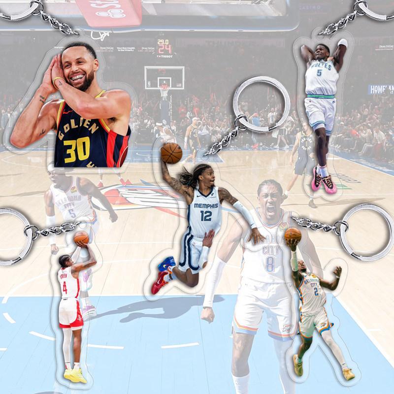 พวงกุญแจดาว NBA Alexander Hasumo Dahuazi Morante Coury 25 ฤดูกาลอะคริลิคกระเป๋านักเรียนนักเรียนจี้ N