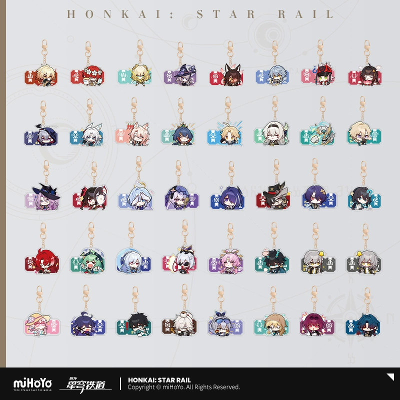 Sunsyea Honkai Star Rail สินค้าอย่างเป็นทางการ miHoYo เดิมแท้รุ่น Q Series Keychai Dan Heng Blade Ka