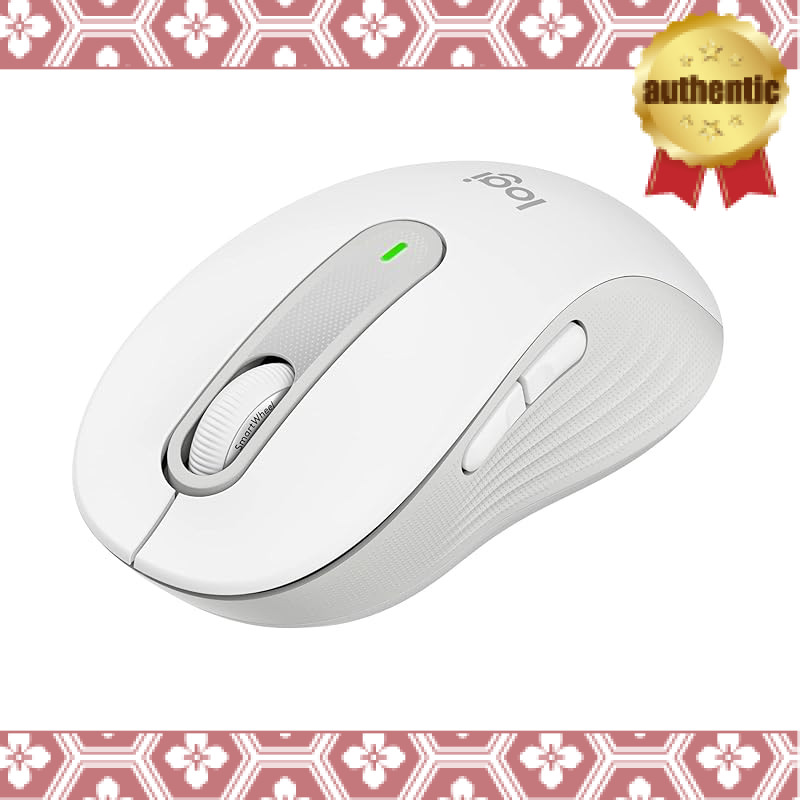 Logitech Signature M650MOW Wireless Mouse Silent Bluetooth Regular Off-White Wireless Mouse Bluetoot