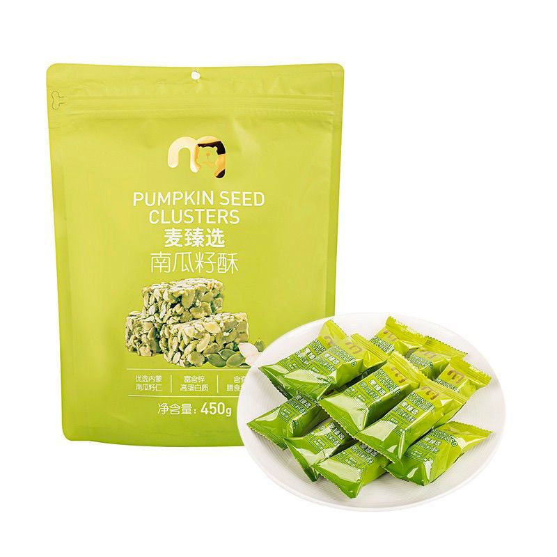 Mai Delong Mai Selected Pumpkin Seed Crisp 450g ถุงอิสระถั่วของว่างแบบสบาย ๆ ผลิตภัณฑ์ของว่างในสํานั