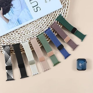 สายนาลอนแบบสปอร์ตแม่เหล็ก for IWatch Apple Watch Ultra 3 2 49mm Series 11 10 9 8 7 6 5 4 SE 3 46mm 45mm 41mm 40 42mm