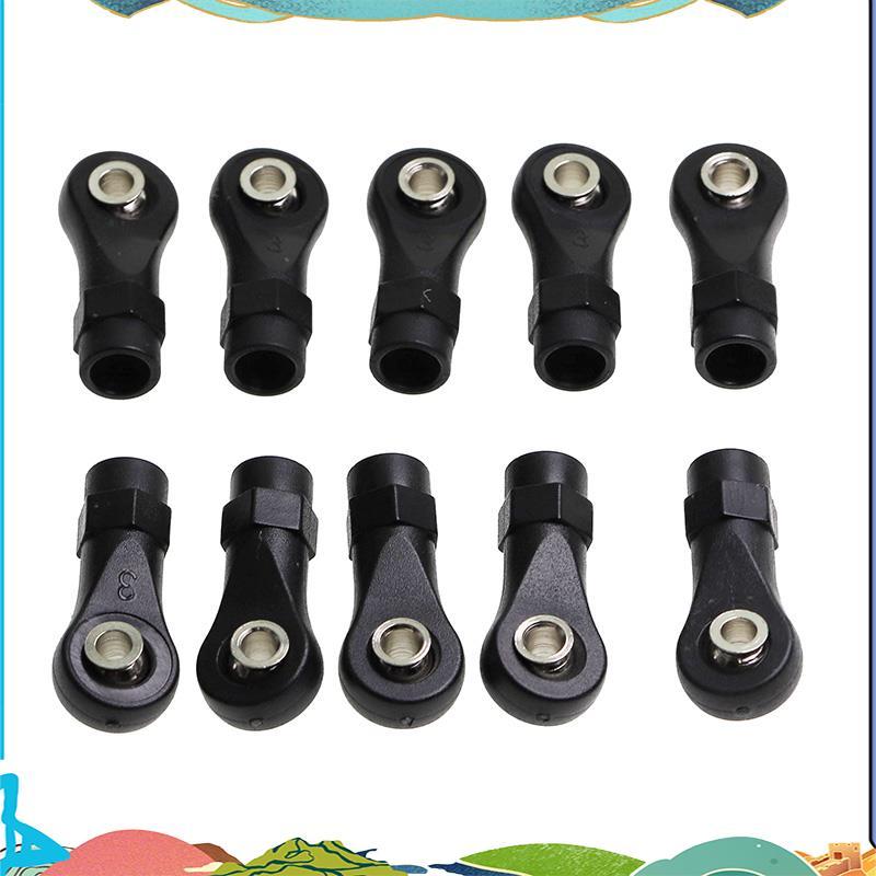 10 ชิ้นพลาสติก Rod End Link Link Link Link Linkage Balls Joint Head สําหรับ 1/10 RC รถ Crawler SCx10