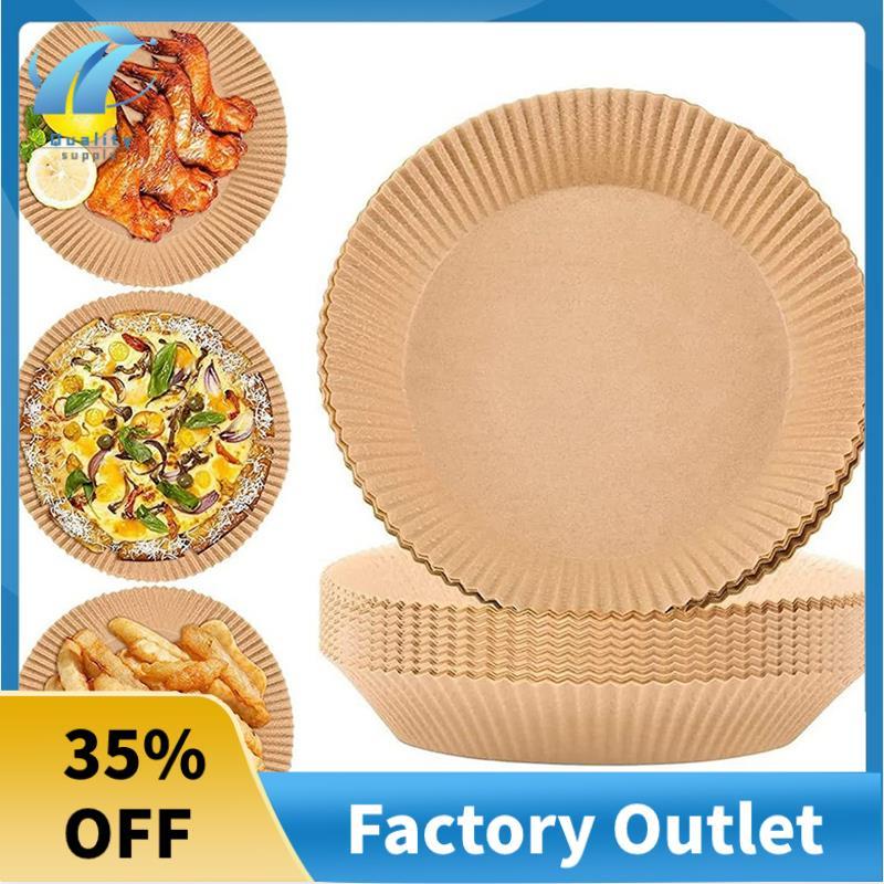 Superb 70 ชิ้น Air Fryer Parchment กระดาษ Liners Non-Stick Air Fryer กระดาษทิ้งกระดาษ Parchment สําห