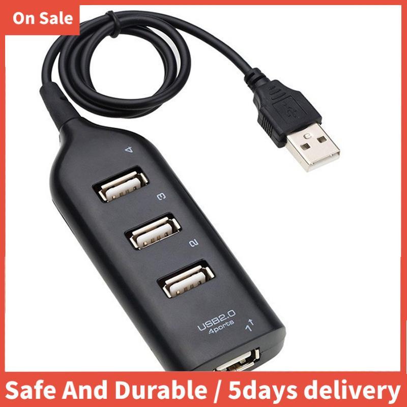 USB Hub 2.0 Multi-USB ความเร็วสูง Hub Splitter 4-Port USB Hub Adapter สําหรับตัวรับสัญญาณแล็ปท็อปอุป