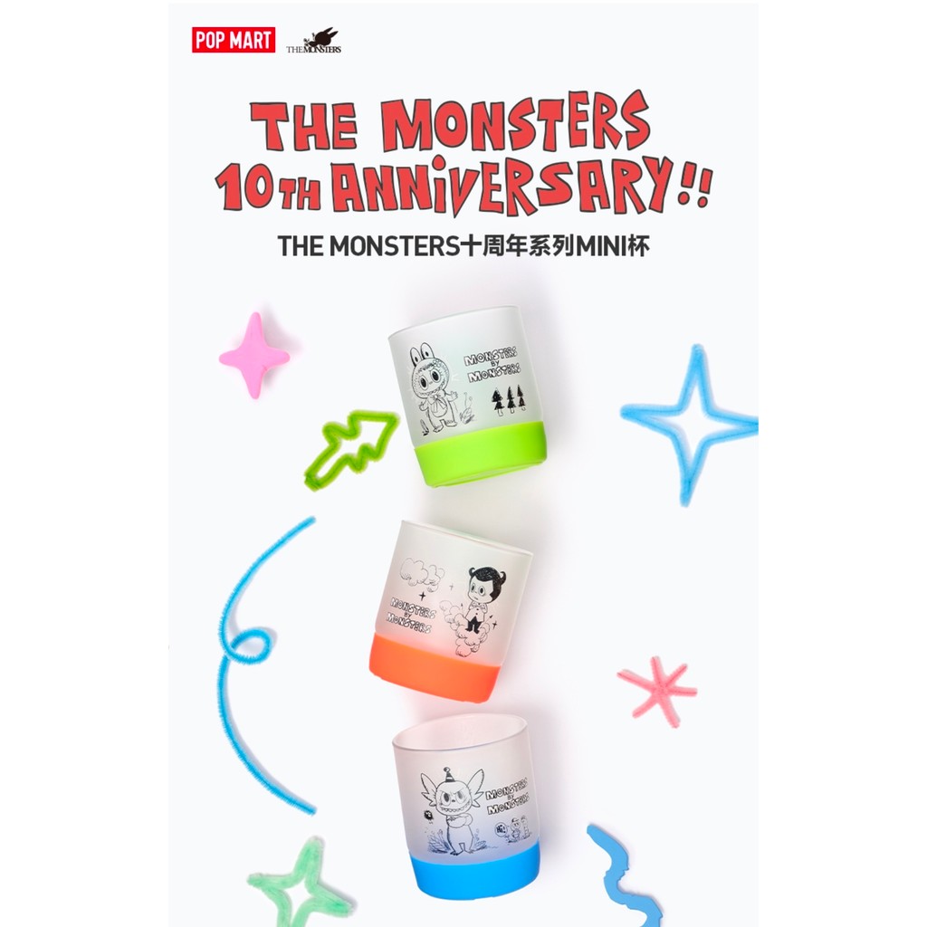 [สต๊อกพร้อม] POPMART THE MONSTERS 10th Anniversary Series MINI Cup ยืนยันรุ่น เปิดตัววันที่ 29 มกราค