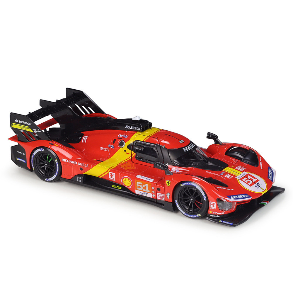 1: 24 Le Man 24 ชั่วโมงความอดทน Race 2023 Racing Season 499P Racing Car จําลองรถรุ่น