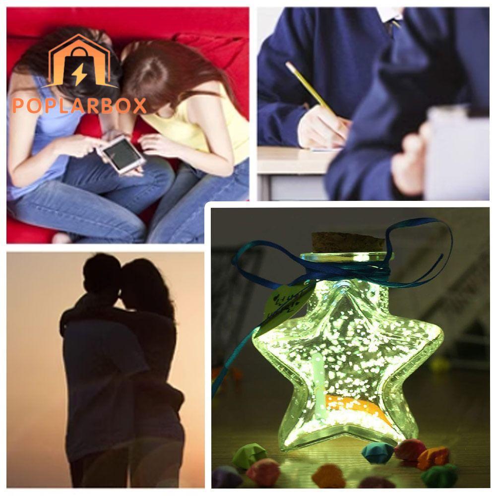 EPTRO Wishing Bottle, Craft Origami Stars Glass Bottle, DIY Stars Shape Drift Bottle สําหรับ Home