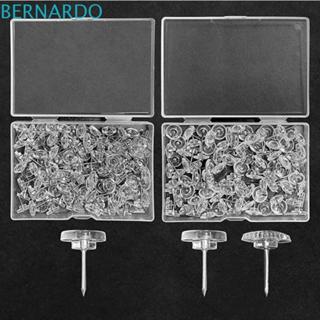 BERNARDO 100 ชิ้นโปร่งใส Push Pins, Creative Reusable หัวกลม…