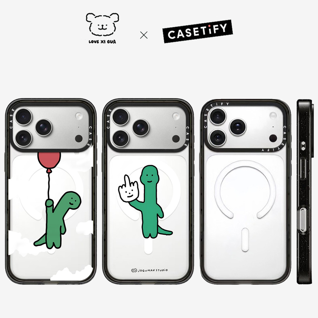แม่เหล็กอะคริลิคนิ้วกลางไดโนเสาร์เคสโทรศัพท์สําหรับ ไอโฟน 17 มือโปร สูงสุด 17อากาศ 16 15 14 13 12 กันกระแทกป้องกันปลอก