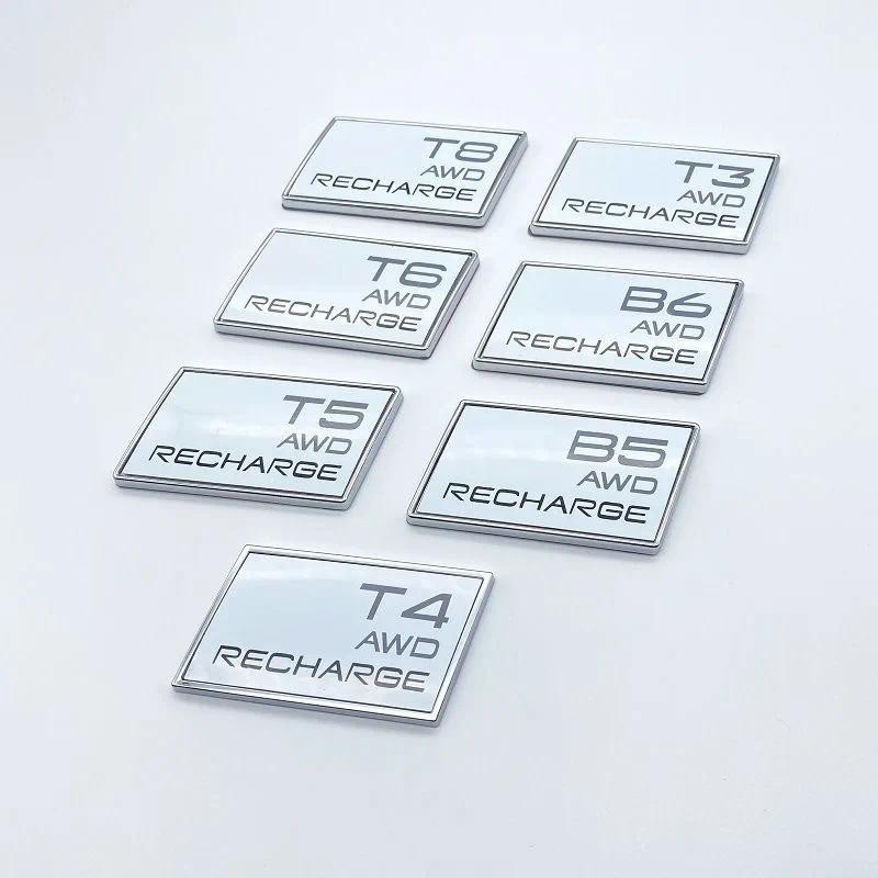 ใช้ได้กับ Volvo XC90XC60 XC40 ด้านหลังดัดแปลงโล่ติดฉลาก B5 B6 T3 T5 T4 T6 T8 ส่วนบุคคล badge trunk ส