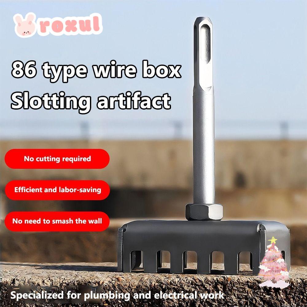 ROXUL Square Hole Punch, Multi-function แบบพกพา Square Hole Punch เจาะ,ของขวัญสี่เหลี่ยมผืนผ้าสล็อตเ