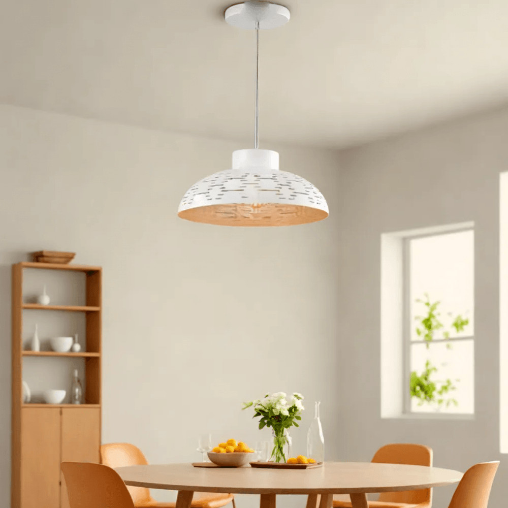 The Magnet EILON โคมไฟแขวนเพดาน ขั้วE27 รุ่น CDD2023-807 สีขาว