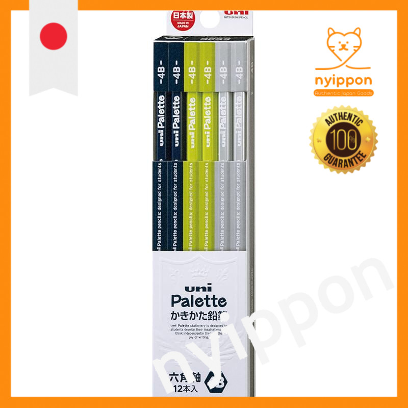 Mitsubishi Pencil Kakikata Pencil Uni Palette 4B Kakikata Navy 1 Dozen K56364B