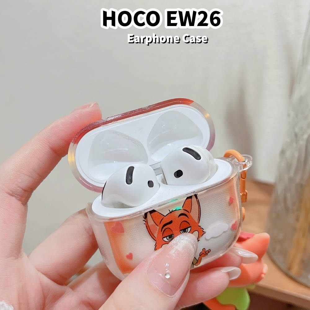 สําหรับ HOCO EW26 Case Casing Soft Silicone DIY Star Pattern Headphone Case Cover