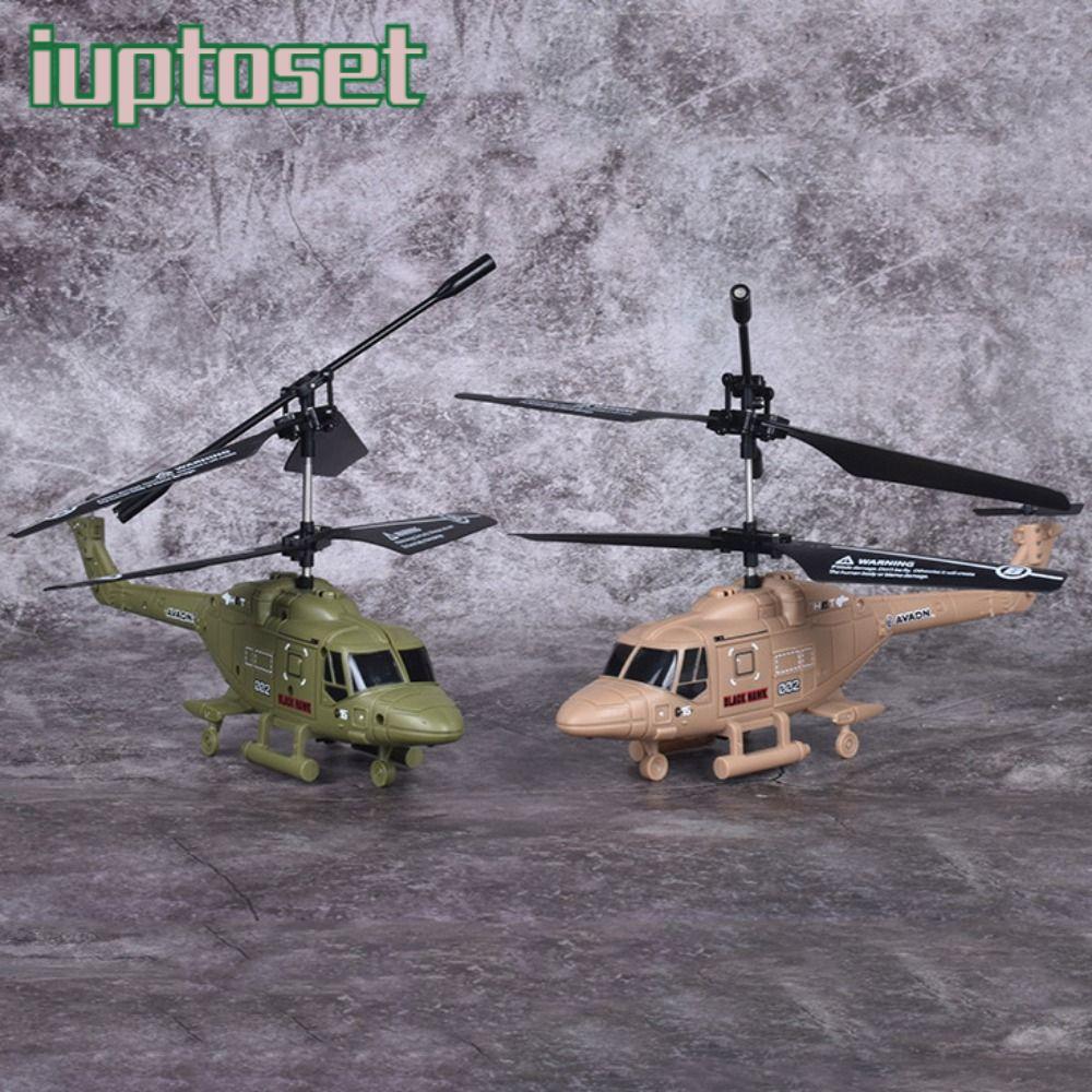 Iuttoset เฮลิคอปเตอร์ RC, 2.5 ช่องสีขาวสีเหลืองสีดํารีโมทคอนโทรลเครื่องบิน,มินิพลาสติกชาร์จ USB เฮลิคอปเตอร์บินของเล่นของขวัญ