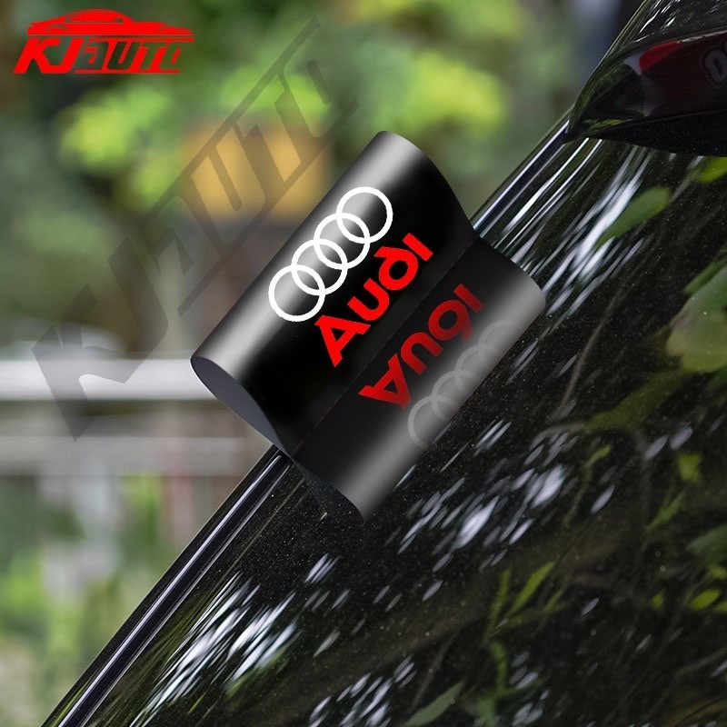ใหม่ Audi สติกเกอร์รถล้างป้ายสไตล์ Trunk ประตู PVC Auto ตกแต่ง Care สติกเกอร์สําหรับ Audi Sline A3 A