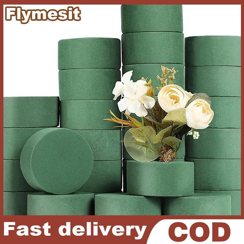 Flymesit Oasis โฟมเปียกกระบอกดอกไม้โคลนดอกไม้โฟม Bri DIY การจัดดอกไม้สําหรับงานแต่งงานตกแต่ง Florist โฟม Blo EN