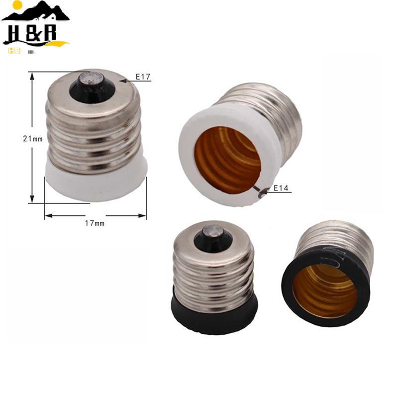 H&B E17 To European E14 Candelabra Base Soet หลอดไฟ LED Lamp Adapter Holder {th}