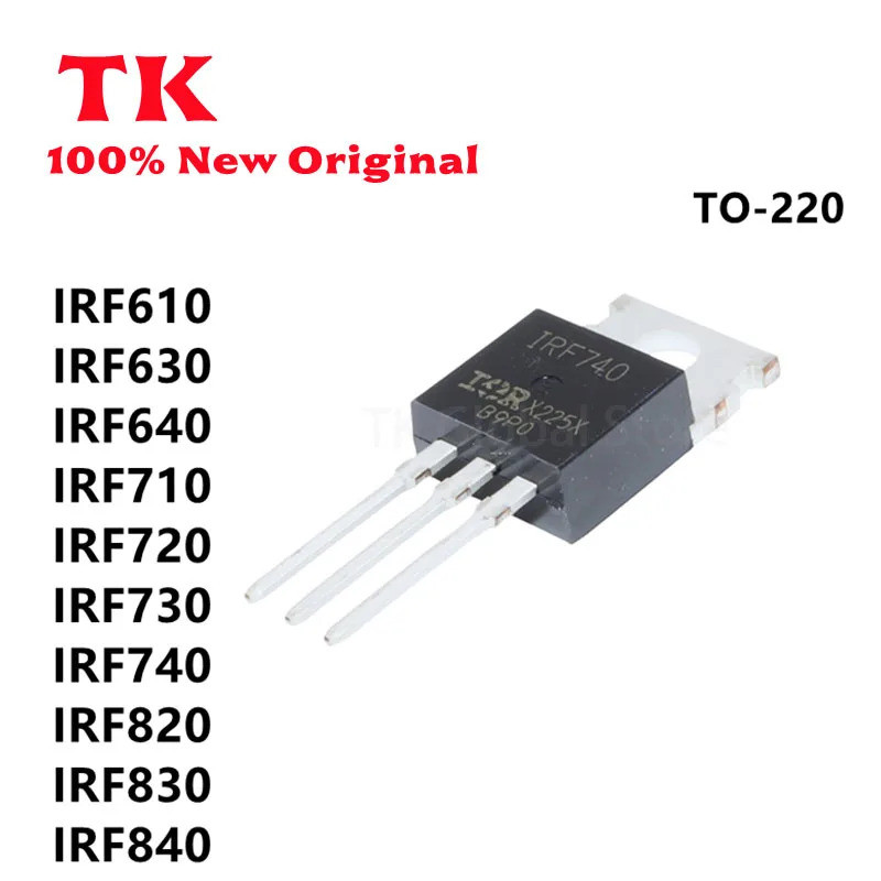 5 ชิ้น IRF610 IRF630 IRF640 IRF710 IRF720 IRF730 IRF740 IRF820 IRF830 IRF840 PBF TO-220 Field Effect
