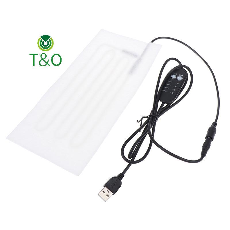 [T&OT] 1 ชิ้นหมอนกระดูกสันหลังส่วนคอแผ่นความร้อน USB ลวดความร้อนความร้อนความร้อน 5 โวลต์องค์ประกอบคว