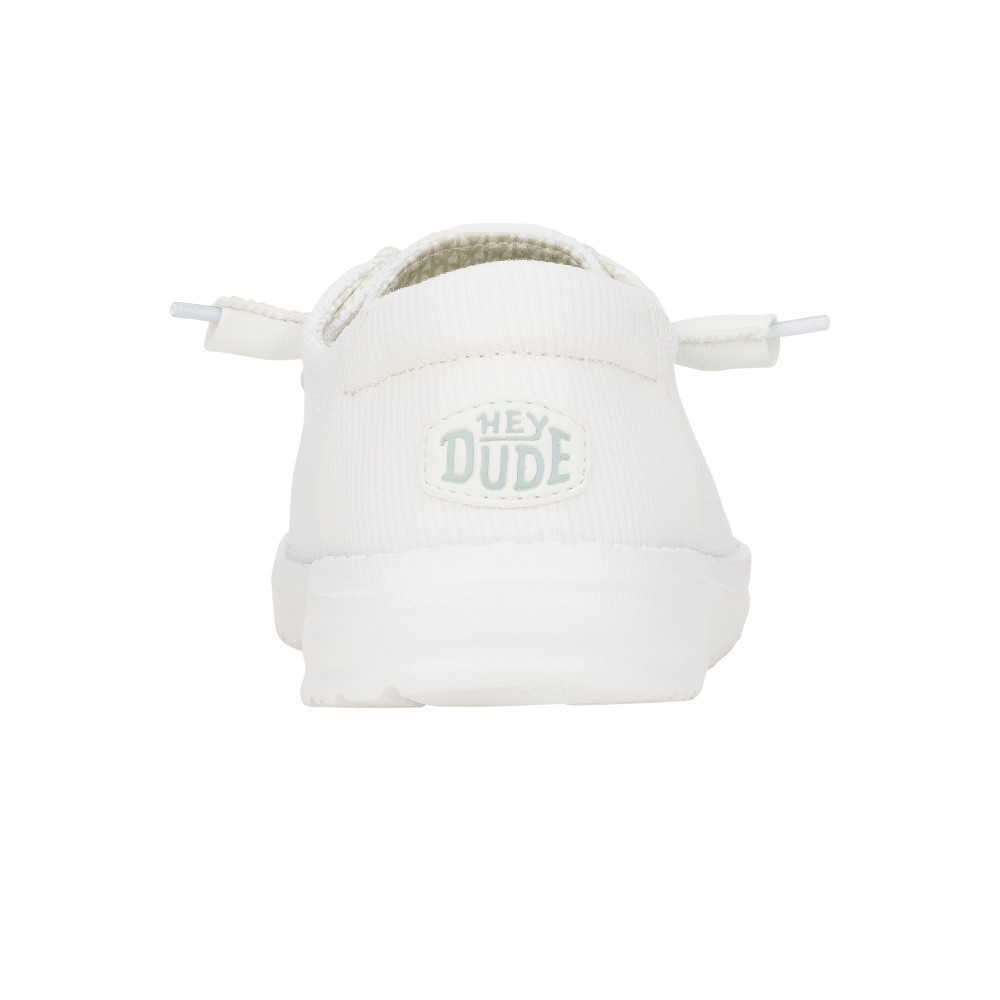 HEYDUDE รองเท้าลำลองผู้หญิง WENDY STRETCH SOX รุ่น 41878-100 - WHITE - รูปที่ 3