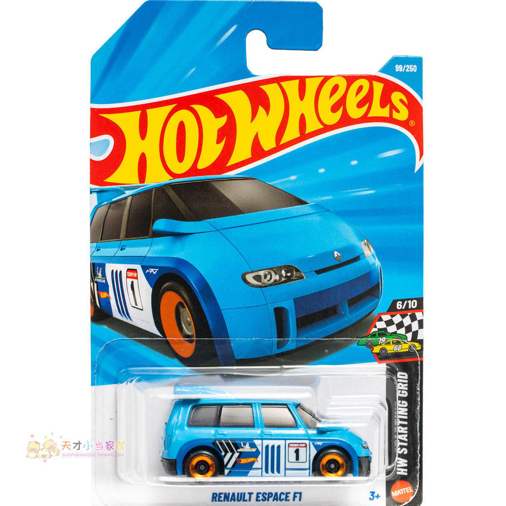 เลขที่. 99 RENAULT ESPACE F1 RENAULT Blue Hot Wheels HW STARTING GRID Series